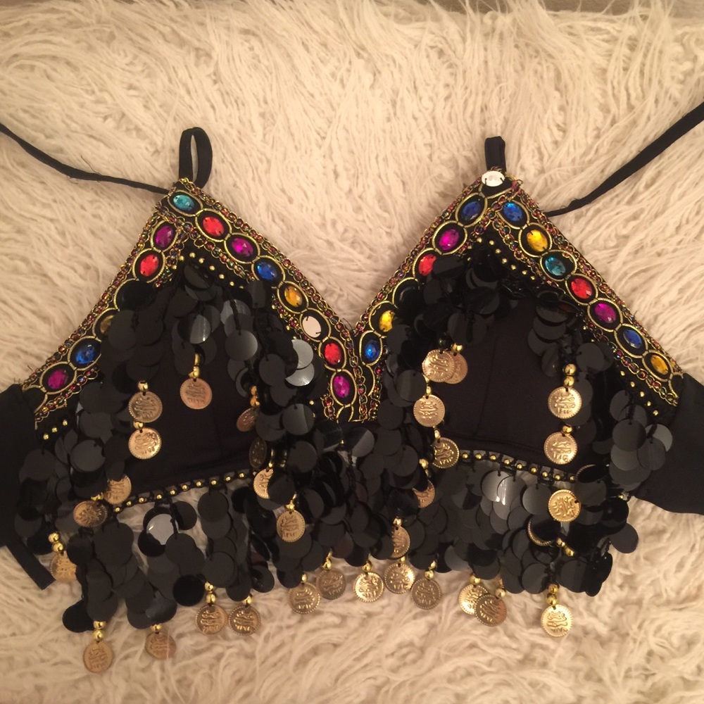 sequin gypsy top